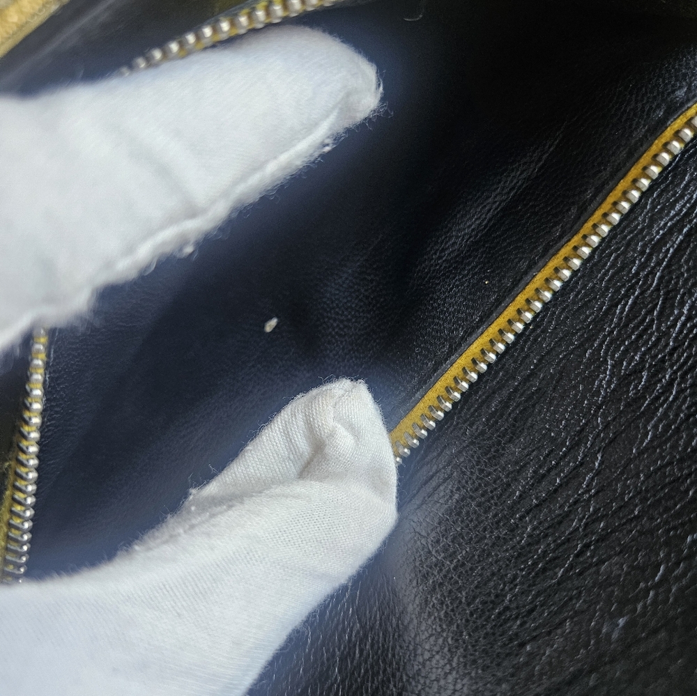 Authentic Prada Saffiano Leather yellow clutch/ shoulder bag - Picture 10 of 12